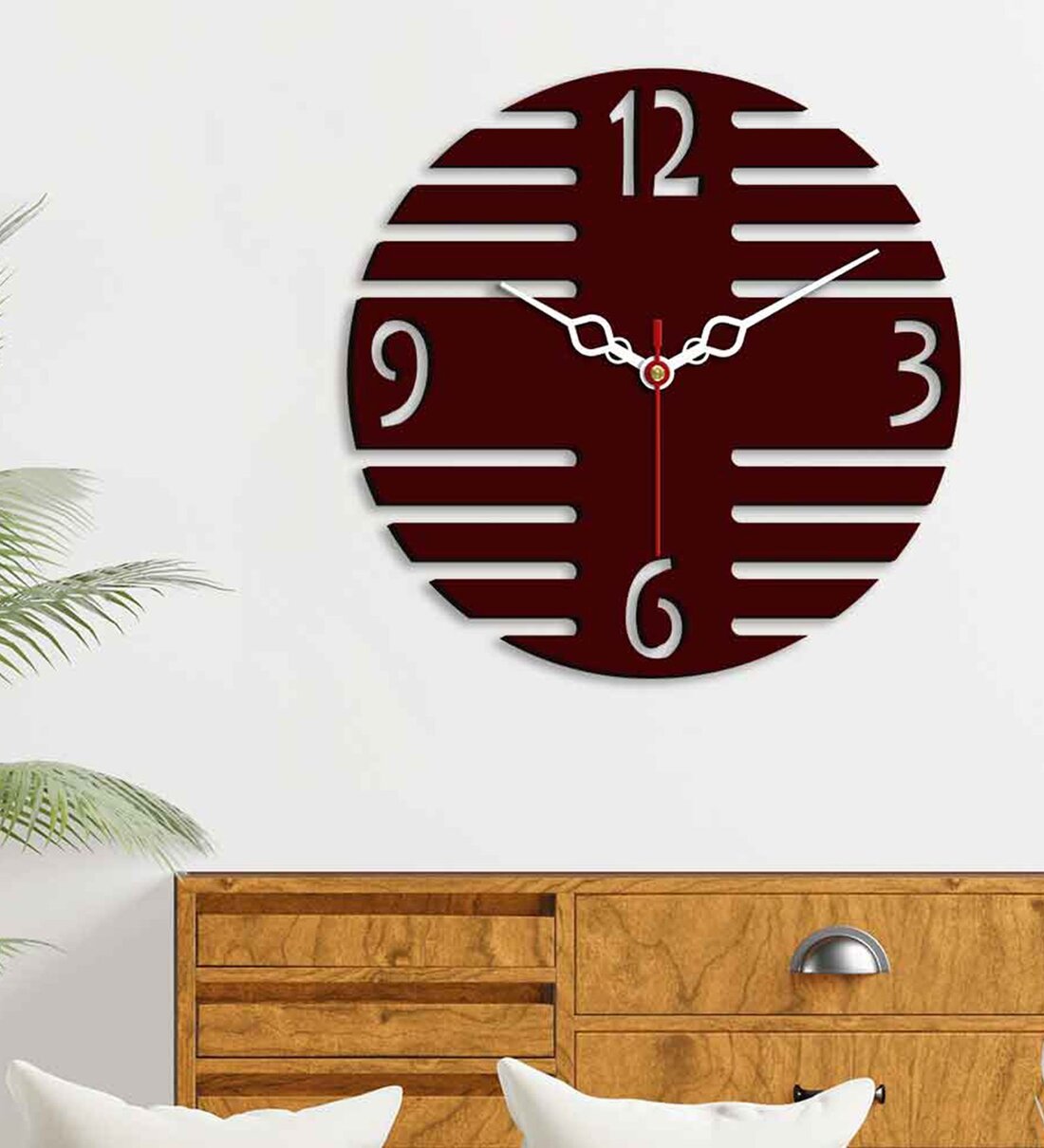 plus-shape-designer-brown-wood---mdf-wall-clock-plus-shape-designer-brown-wood---mdf-wall-clock-8y5qtc