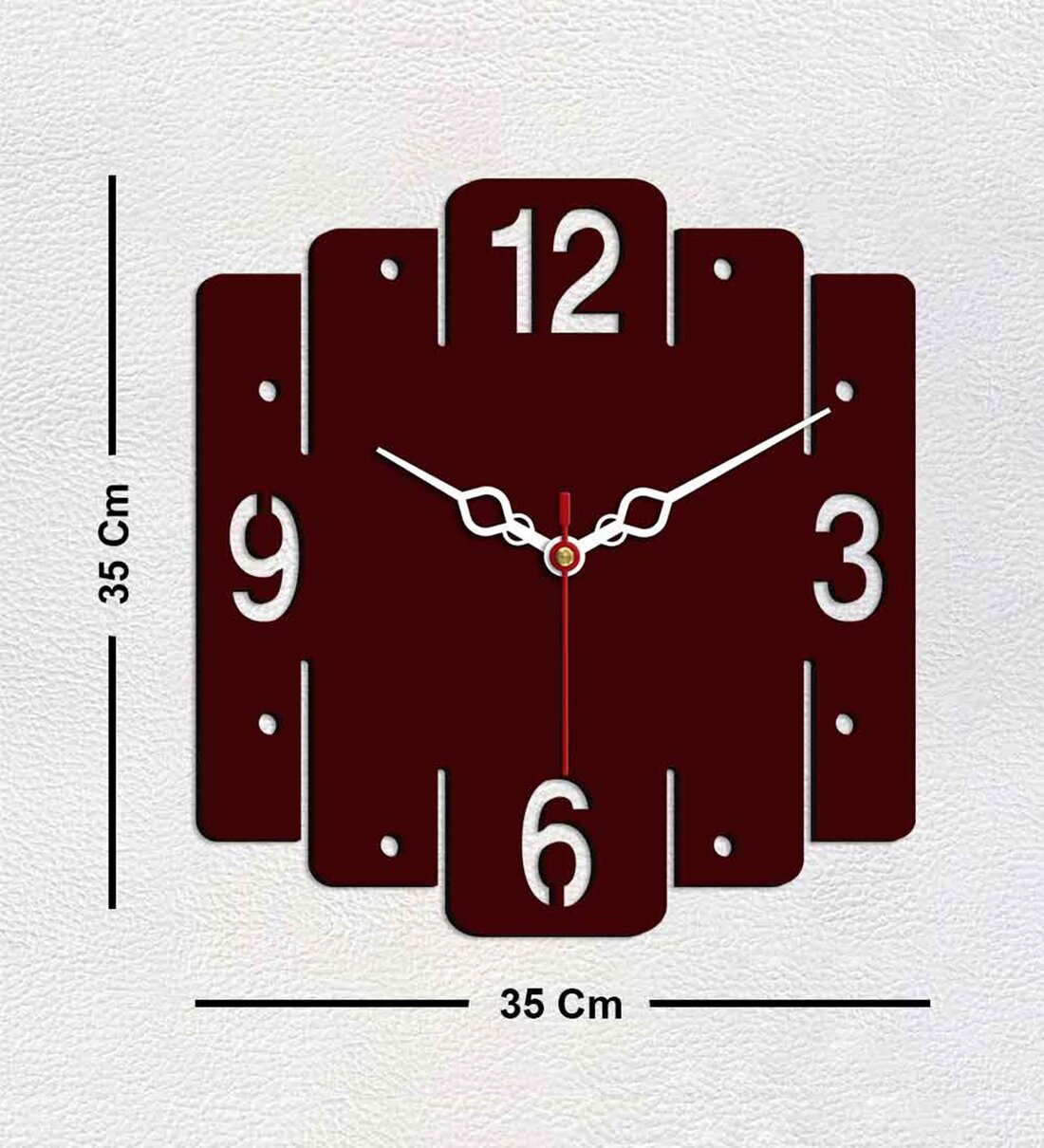 trapezium-shape-brown-wood---mdf-wall-clock-trapezium-shape-brown-wood---mdf-wall-clock-5z0tvf